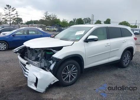 2019 Toyota Highlander Xle from USA, damaged, VIN 5TDJZRFH1KS567376
